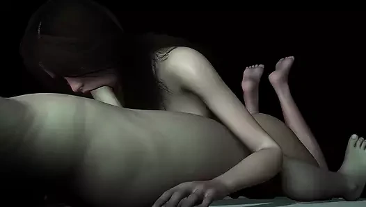 Güzel ateşli kız bakış açısıyla elle muamele ve sakso çekiyor - 3 boyutlu porno kısa klip