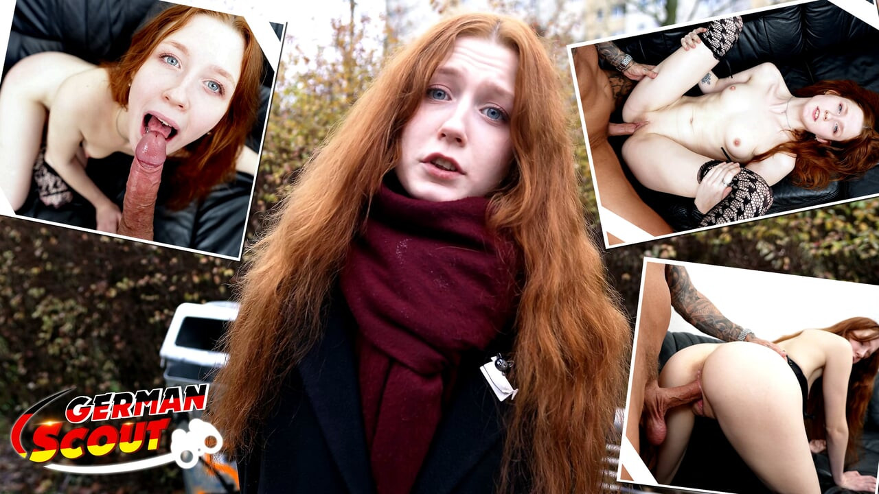 Alman izci - gerçek kızıl saçlı genç Alice küçük memeli baştan çıkarıyor ilk porno oyuncu seçmeleri