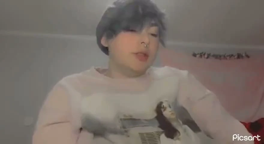 Smoking and Self Titty Suck
