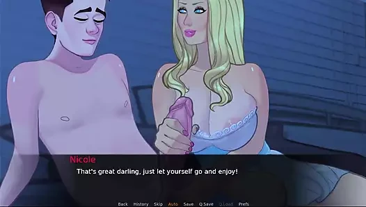 Lust legacy #5 - Nicole Chris'e elle muamele yaptı, Mia Chris'i oynattı, Eva ve Chris birlikte eğlenceli zaman geçirdi.