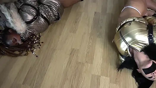 Coco & Mila's Sensual Puffer Jacket Bondage Escapade! (fullhd)