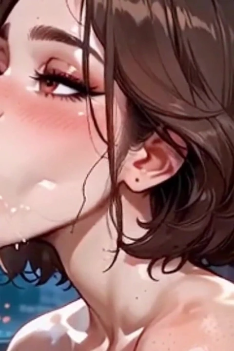 Trans hatunlar bir sürü tükürük ile sert emiyor, animasyon hentai trans