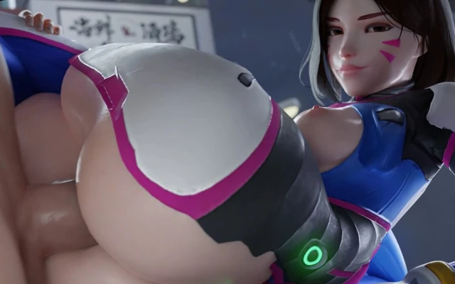 Yeni bir pop yıldızının yükselişi - D.va 3 boyutlu overwatch porno animasyonu