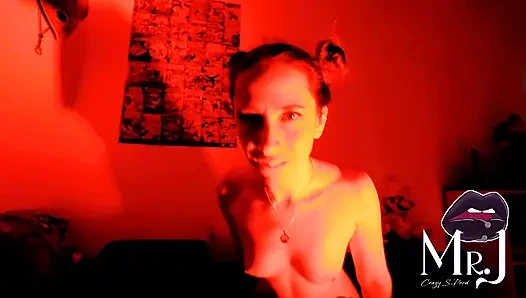 Nyx and MrJ... under a red light