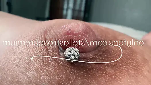 Meme ucu piercing ibadeti - meme halkalarımı değiştiriyorum ve meme ucu turu