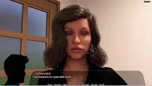 Haley hikayesi #17 - Haley ve Johannes Adriana'nın evine baktı... Johannes yemek masasında Haley'i sikiyor