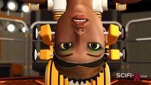 Sert sik beni. laboratuvarda bir bilimkurgu android ile seks