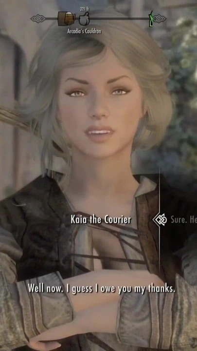 Skyrim b ve l mod - kurye bir mektup teslim etmek için burada ve sikişmek ve grup seks yapmak istiyor | Klip 2