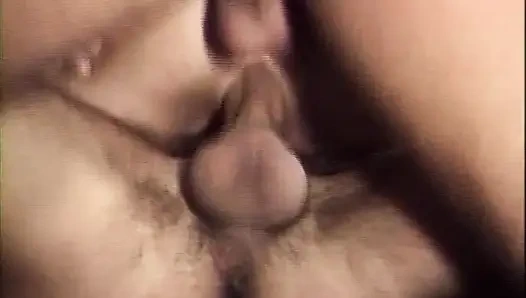 Slutty blonde German MILF rides two dicks in DP threesome