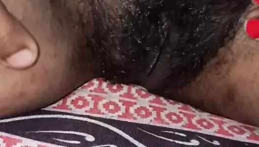 Gerçek Hint yenge zevk ona kendi parmaklar