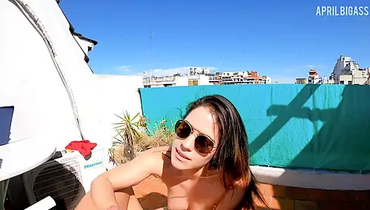 En iyi arkadaşım Belle Amore her şeyi izlerken üvey babamı ovuyorum!!! Edepsiz, işte biz böyleyiz!!