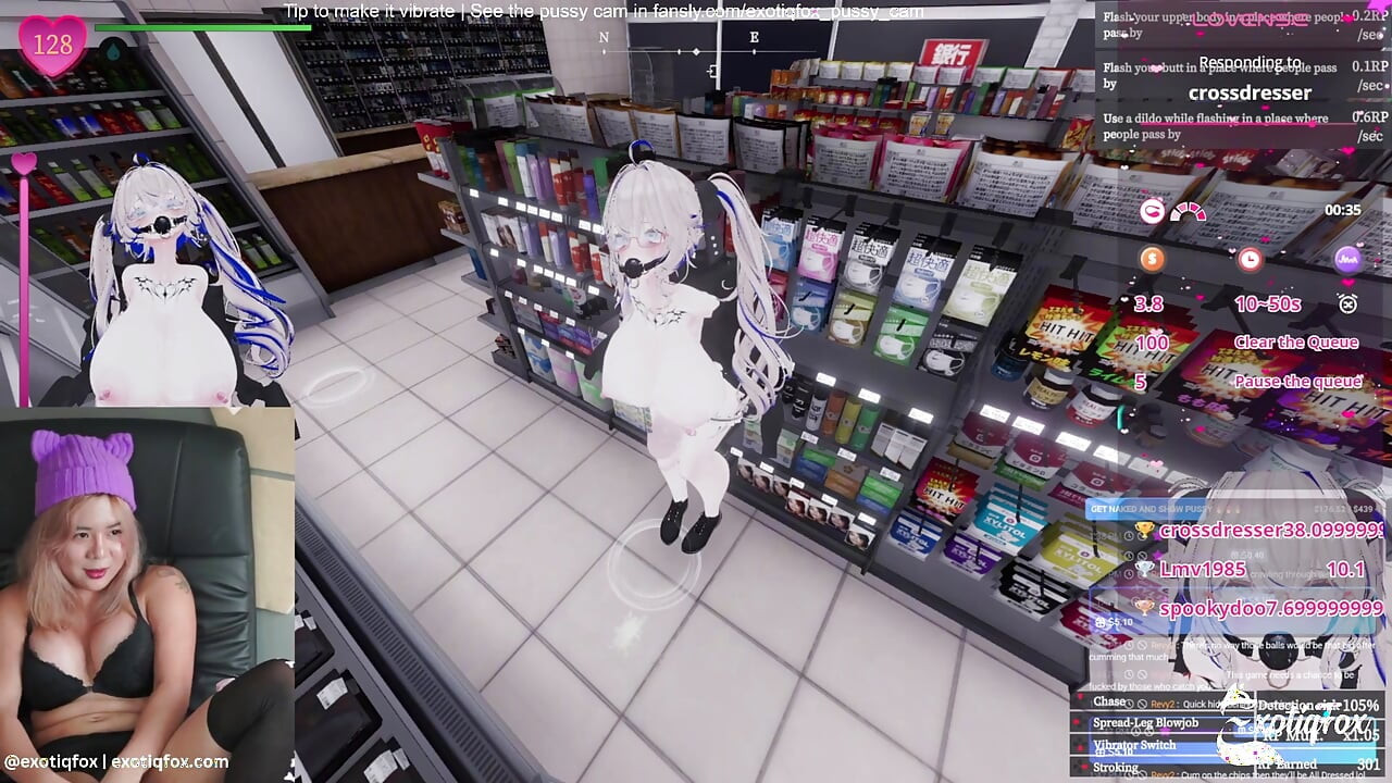 Edepsiz oyuncu kız Gabbi hentai oyununda edepsizce soyunuyor gizli teşhirci manaka