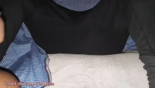 Stepbrother suddenly fucking me at when I am at my bed