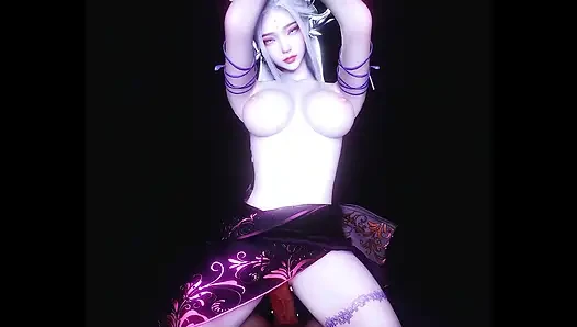 Piksel tanrıçası artıyor: arzu kıvrımları- 3 boyutlu animasyon hentai