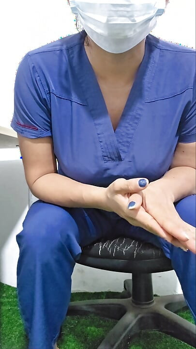 nurse plays alone at work No patients today!