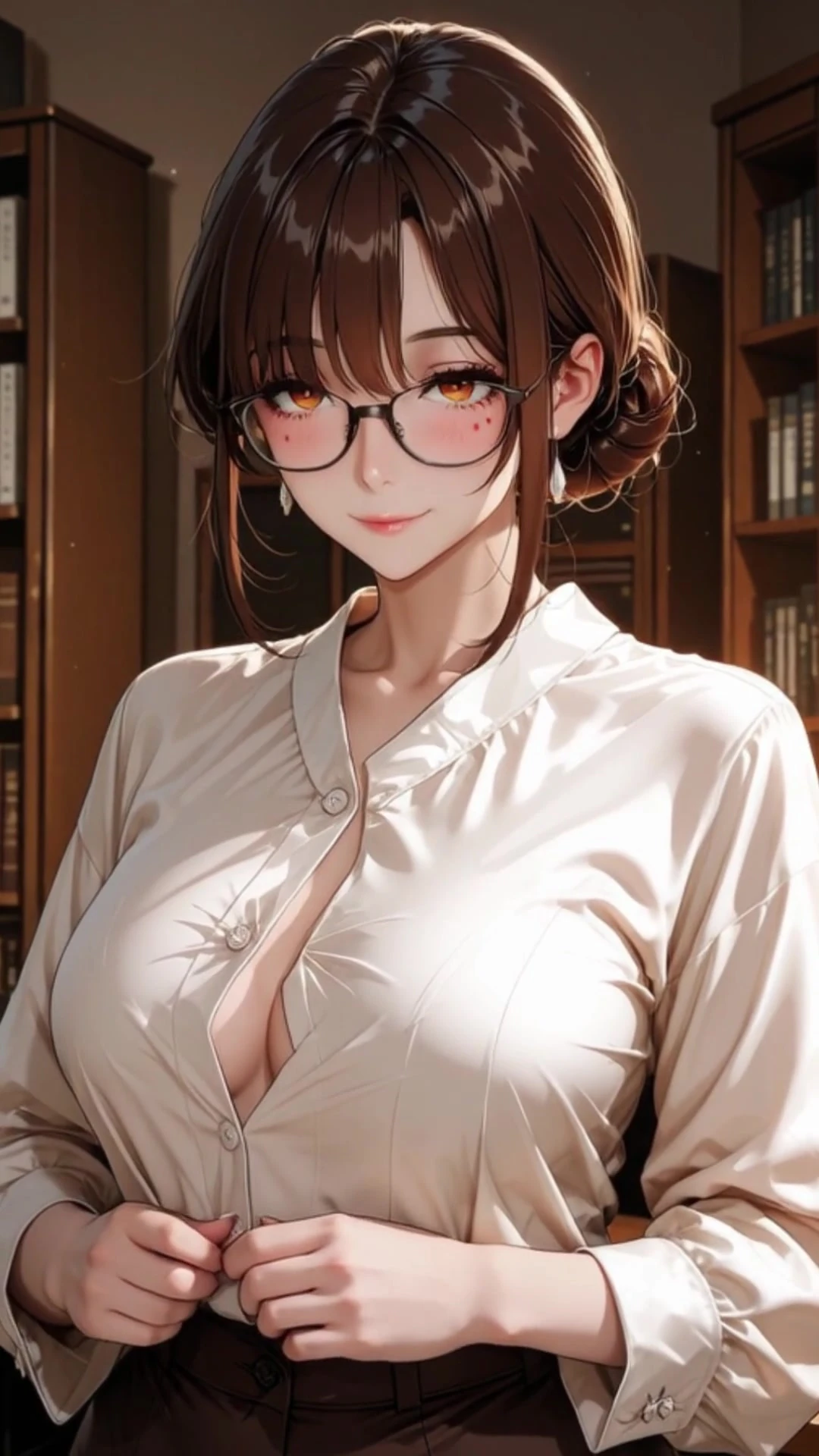 Sexy Coordinator Is Very Slutty With Sexuality Talk And Ends Up On Her Virgin Student’s Cock – AI Generated Content