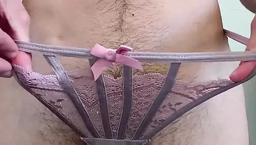 Pembe dantelli tangamı sırılsıklam ediyorum - ftm tükürme ve mastürbasyon seansı