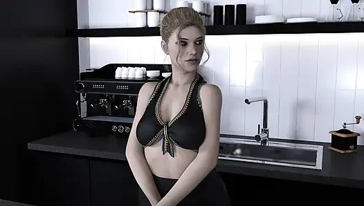 Harmony Haven: kız yeni apartmana taşındıktan sonra ilk kez erkek arkadaşının götüne sokmasına izin veriyor bölüm 4