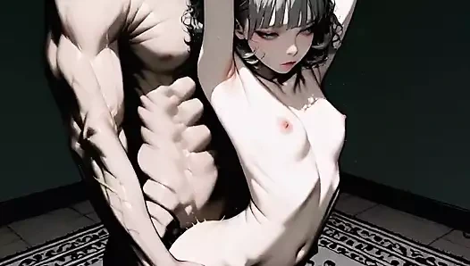 Ai-gen.0021 çekici bir vücut gecenin gizemi ile tanışıyor mu? Sanat ve arzu iç içe geçmiş.