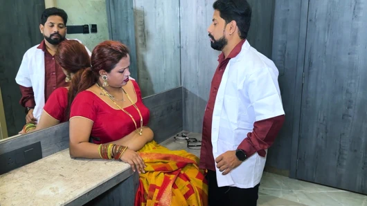 The woman went to the doctor because she could not get pregnant.