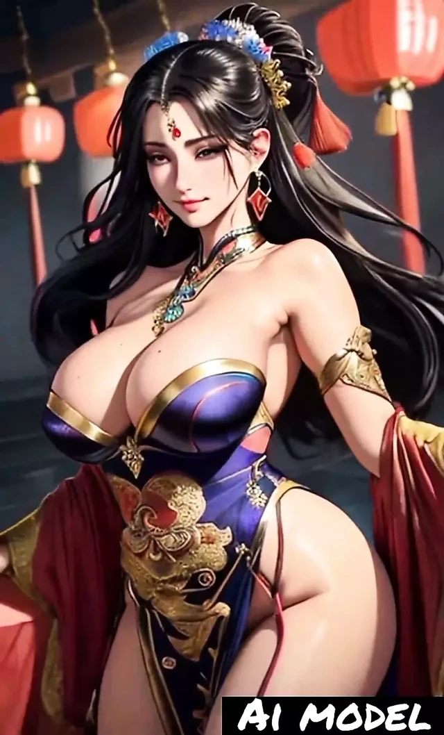 Güzel Asyalı kız dans yapıyor