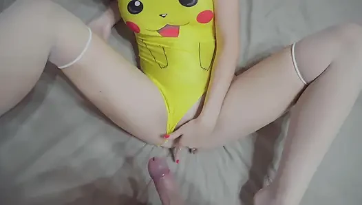 Pikachu Girl Masturbating Pussy