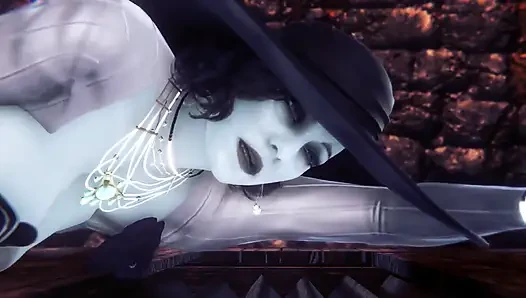 Alcina Dimitrescu götüne dildoyla anal boncuk alıyor - resident evil village porn parodisi
