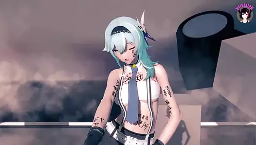 Genshin impact - eula - edatsız dans (3 boyutlu hentai)
