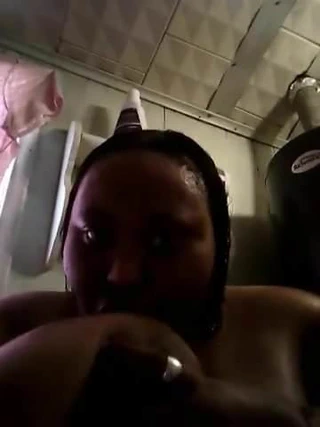 siyah kadın berbat onu titties