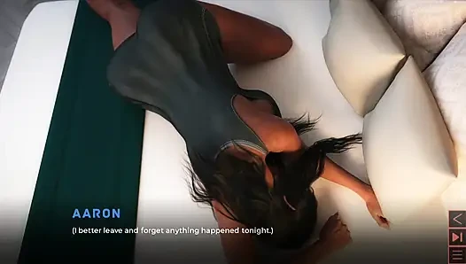 Yapay orta yaşlı seksi kadın ayakla masaj yapıyor