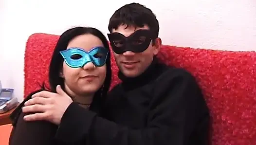 Hot amateur brunette sucks cock and gets fucked