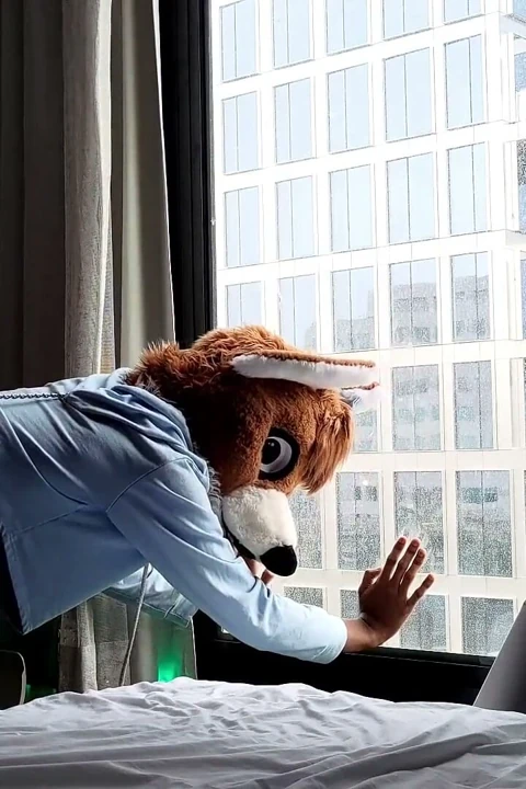 Prezervatifsiz femboy kürklü kürklü giysi pencerenin önünde sikişiyor