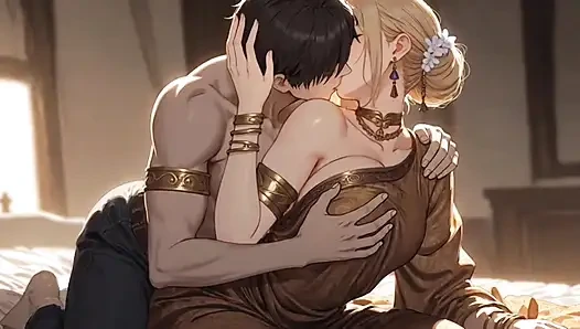 Büyük memeli üvey anne oğluyla seks yapıyor