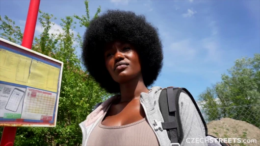 Çek sokakları 152: sevimli büyük memeli zenci kızla şenlik