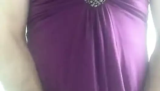 Karımın elbisesinde wanking