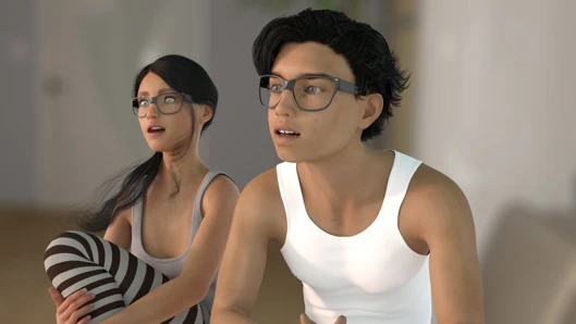 Üvey kız kardeşimle evde tek başına tatil - dolanıyor