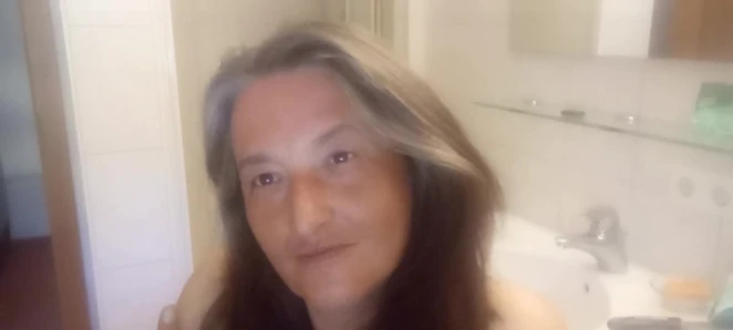 Olgun orta yaşlı seksi kadın saçım, görünüşüm, hayal gücün