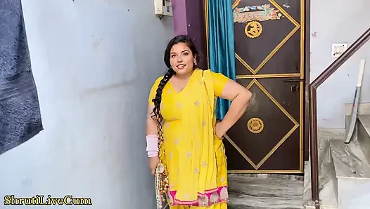 Devar ji'm götümü iyi hissediyor, bu yüzden karantinadayken desi köyü yeni evli yenge Hintçe sesli seks