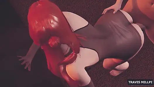 Bu orta yaşlı seksi kadın arka arkaya 2 büyük dölleme yapabilir - Travser Millpi