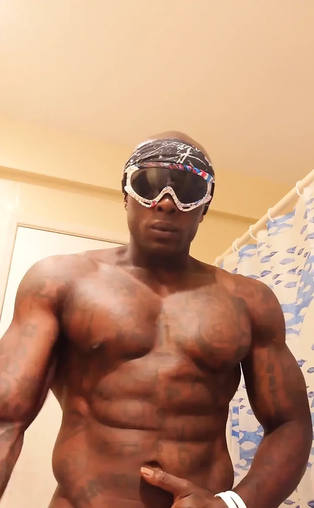 Big Black Hairy Dick Worship Hallelujah Johnson ( Jeremiah Mcpherson #1 Pornstar Stroking BBC Porno) Tall Dark Chocolate Muscles