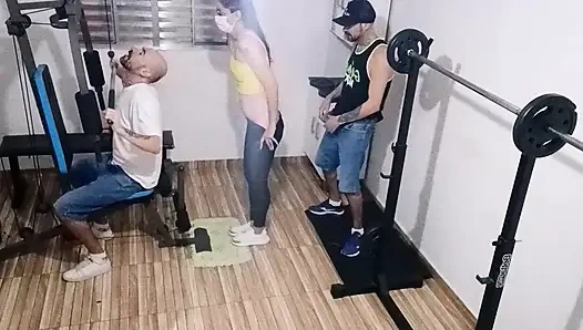 Wife cheating on her husband at the gym behind his back!
