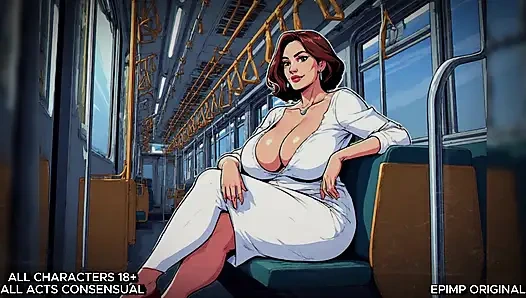 Trende yabancıyla sikişiyor ateşli erotik ses