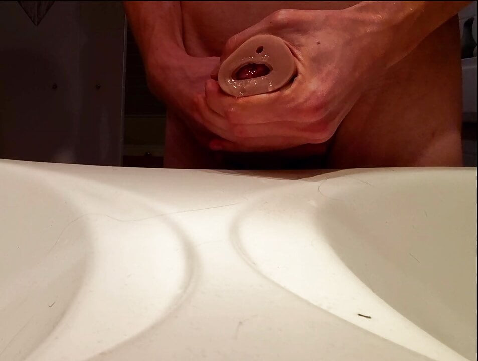 Fleshlight ile büyük cumshot