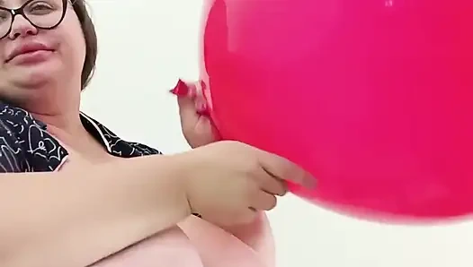 Ssbbw şişirici balon