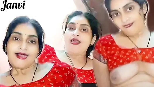 Jija Ji ile ilk seks, Hintli güzel kız üvey kız kardeşinin kocası tarafından sikiliyor