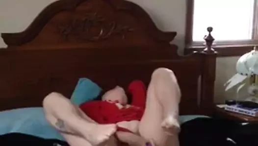 Kırmızı top fantasti post orgazm kıpır kıpır