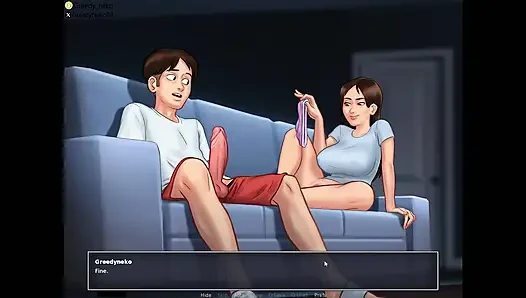 Üvey kız kardeşimi kanepede siktim