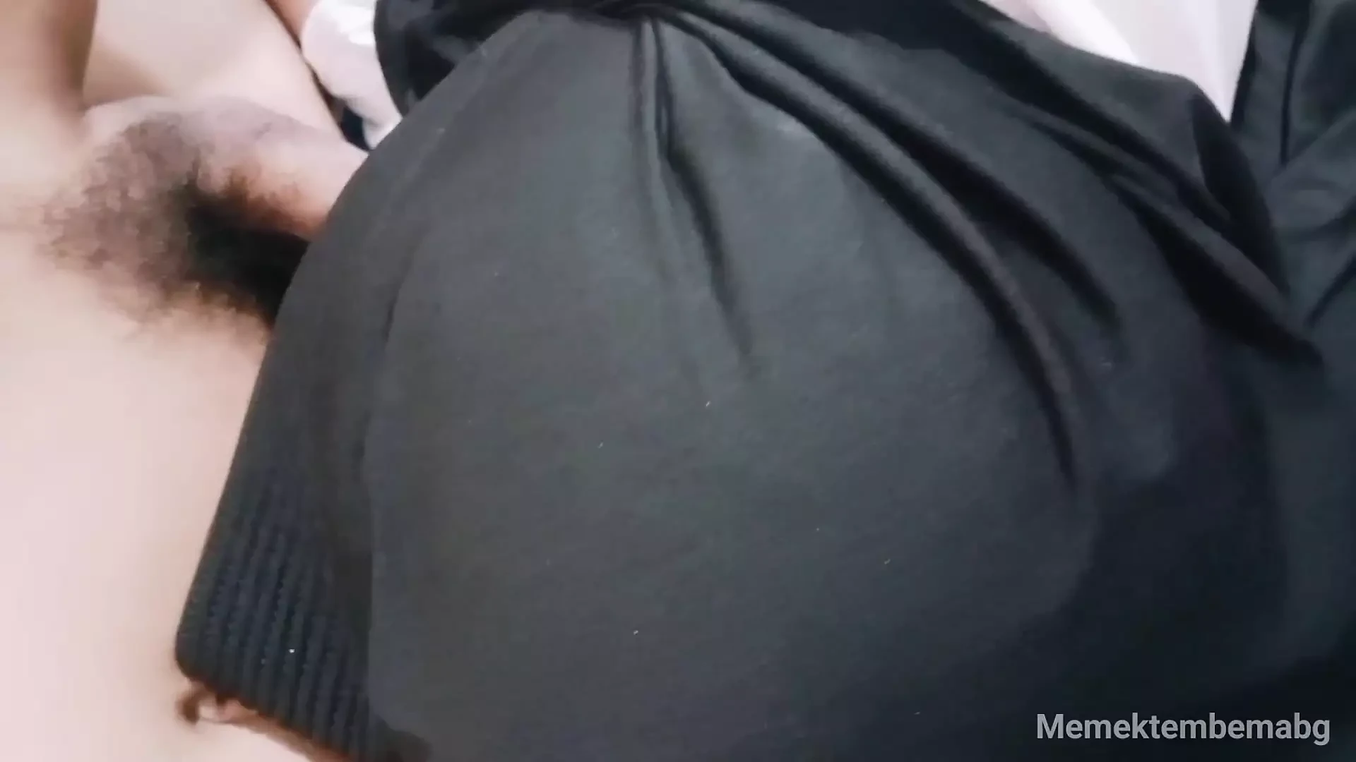 In a sponge and in a beautiful hijab girl