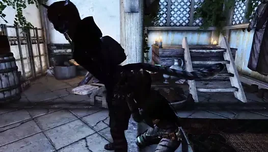 Skyrim özel sürüm feat. kat bayt uyluk yüksek çorap