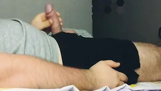 A wanker's daily routine. Bathroom, kitchen, bedroom - wank!
